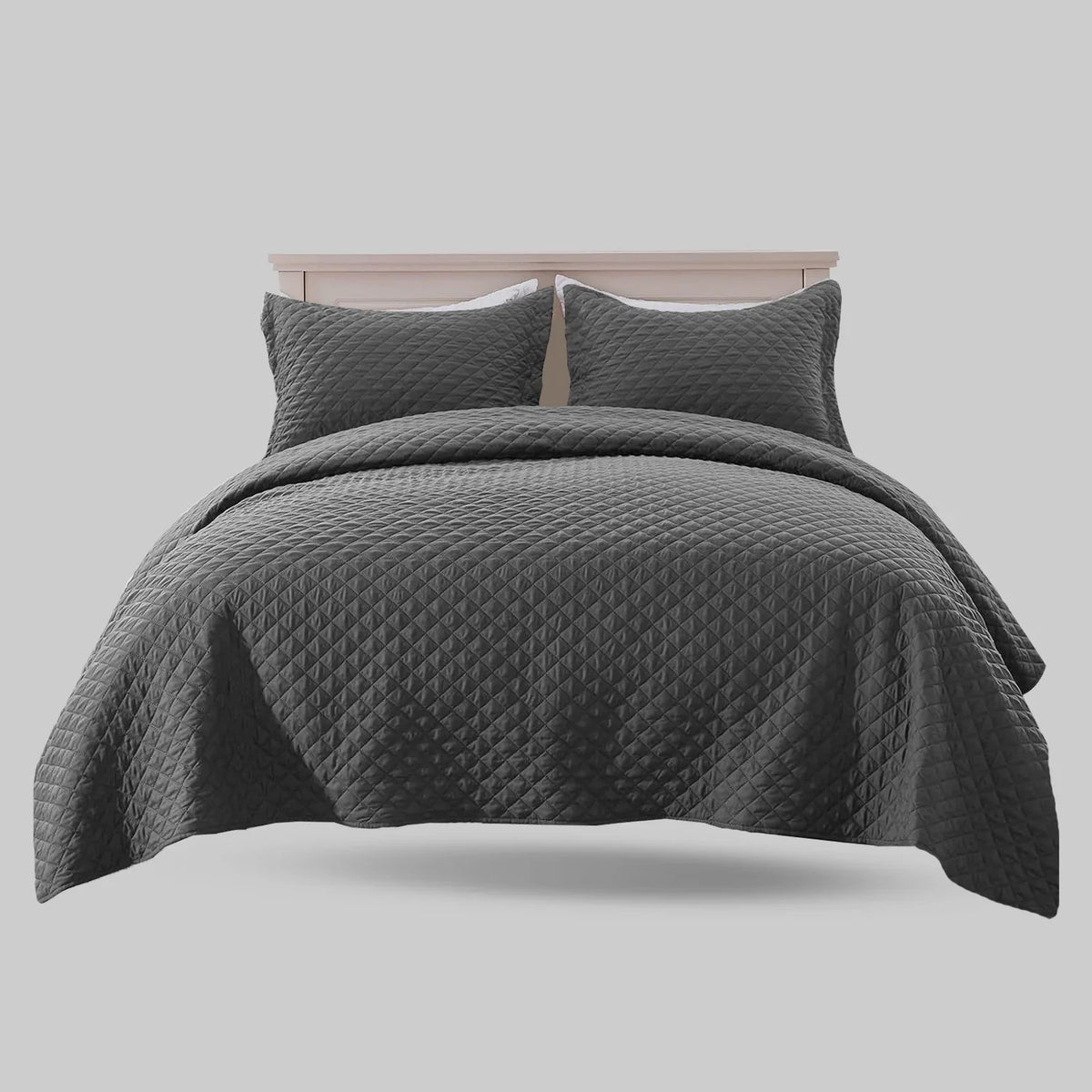 BEDSPREAD Set (Light Filling) - GREY