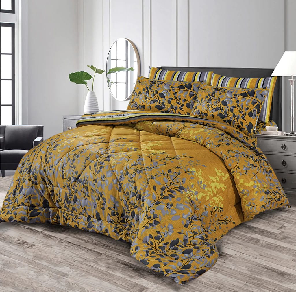 6pcs WINTER RAZAI Set (HEAVY) - Yellow tani