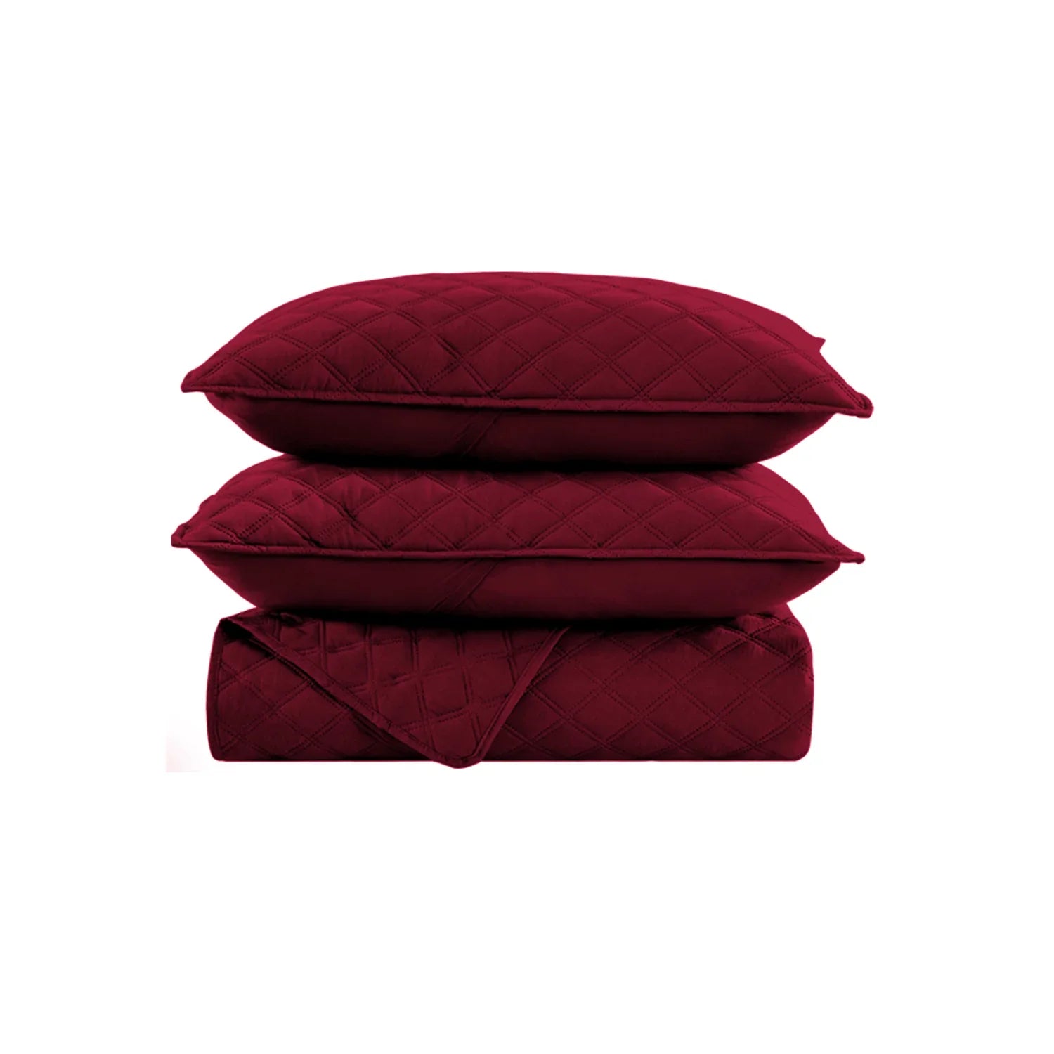 BEDSPREAD Set (Light Filling) - MAROON